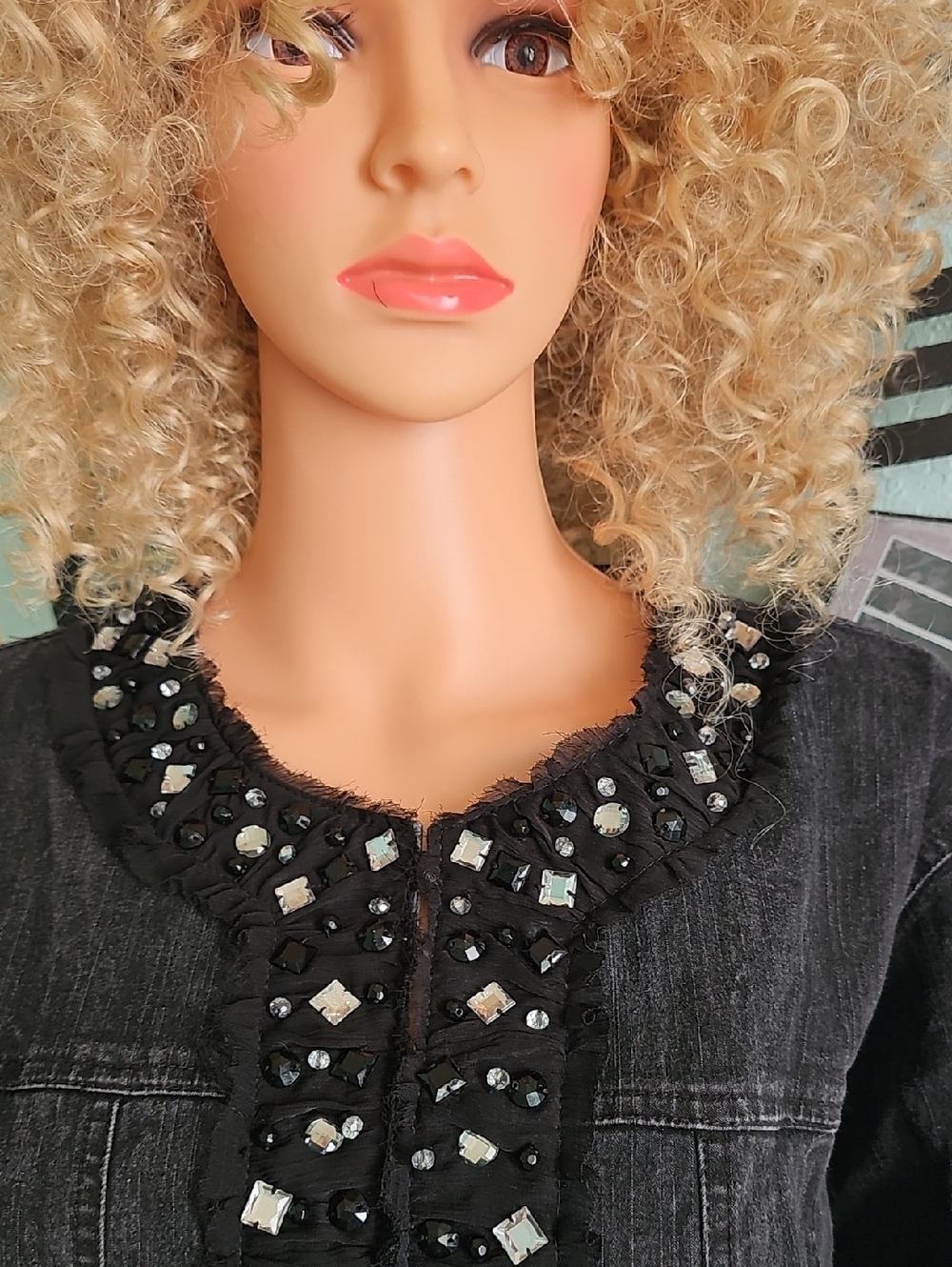 Ruby Rd. Black Denim Jacket - Picture 2 of 11